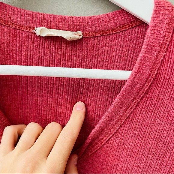 Altar'd State 3/4 Sleeve Blouse Pink Sz Medium - Picture 7 of 11